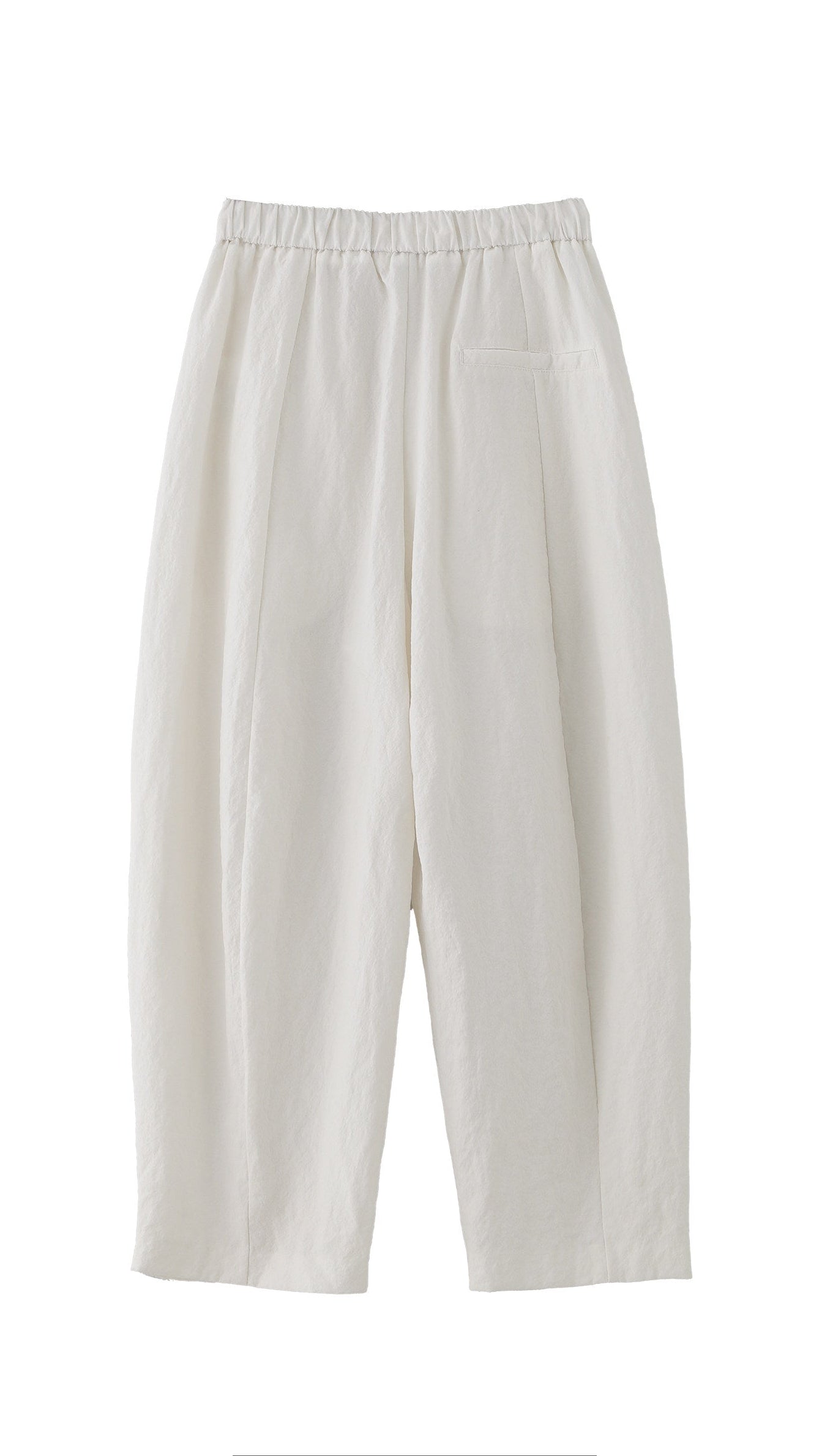 Tencel-blend Cropped Wide Pants B4756