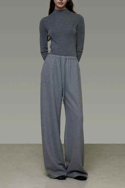 グレードローストリングルーズワイドパンツ　B4488