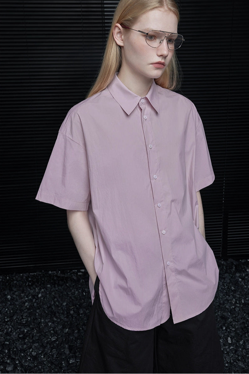 半袖ピンクルーズシャツ　B3866