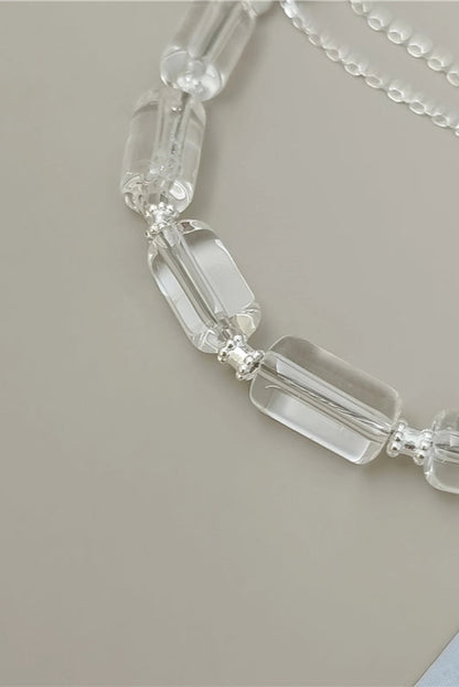 S925ブラジル産ホワイトクリスタルブレスレット　B4207