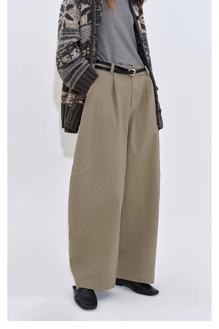 ウオッシュコットンバナナパンツ　B4402