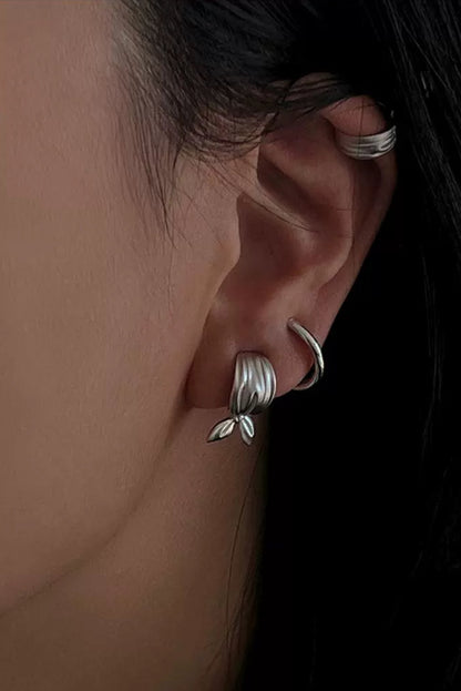 S925 串珠單結耳環 B4168