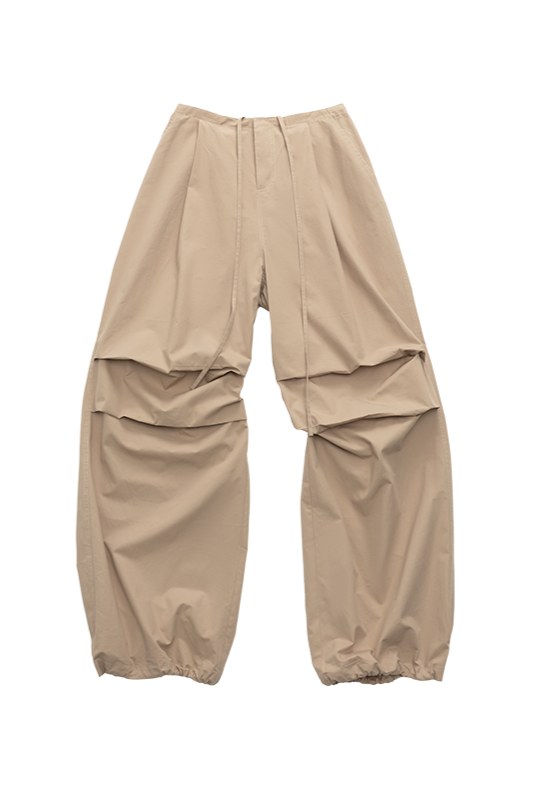 ヴィンテージダメージウオッシュ立体プリーツカーゴパンツ　B3943