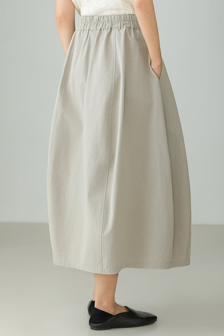 ハイカウントコットンバドスカート　B3836