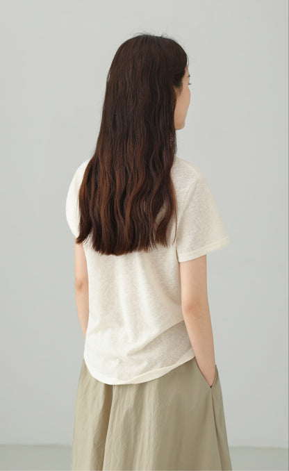 VネックアイスタッチワイドTシャツ　B4850