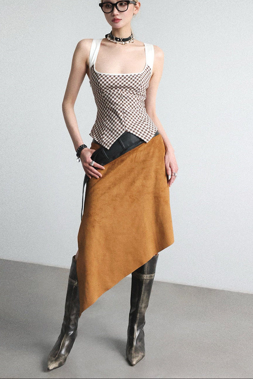Bandeau suspenders with check straps B4652
