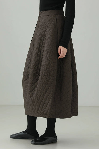 ウオームチューリップキルティングスカート　B4524