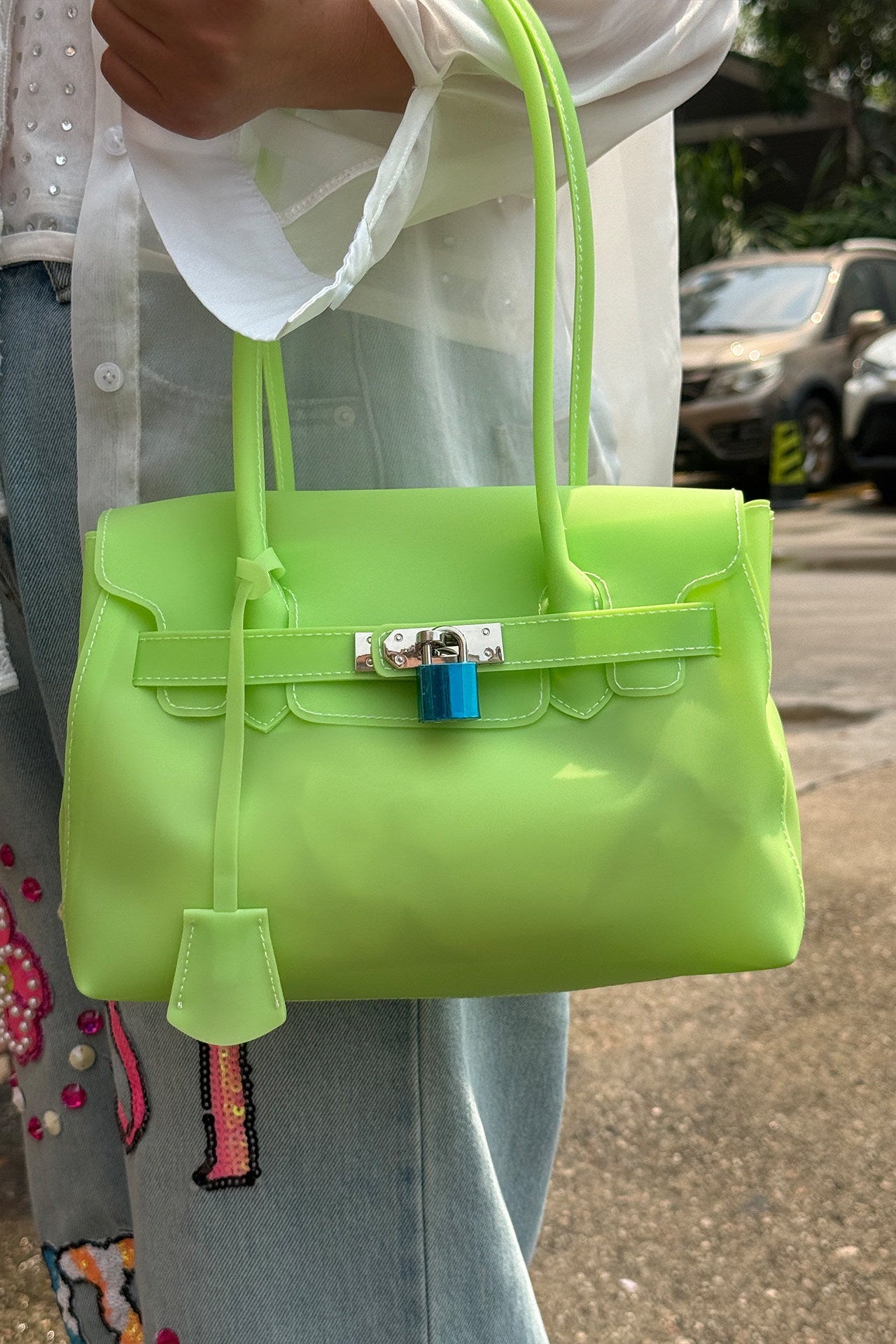 Lumiere Jelly Small Tote Bag B4803