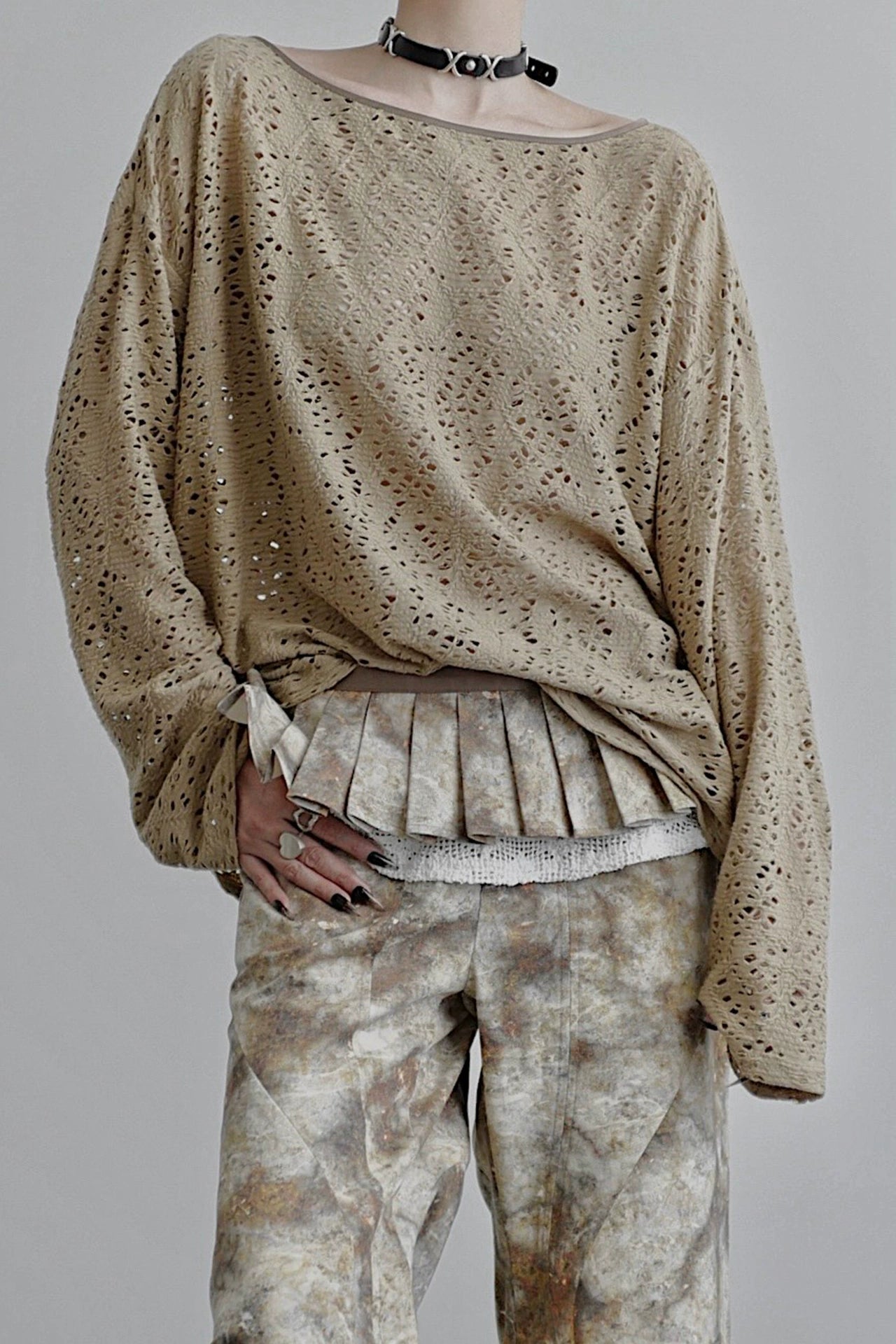 ホールロングスリーブトップス　B4259