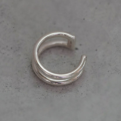 S925 Large Earrings/Minimalist Ear Cuff B4132