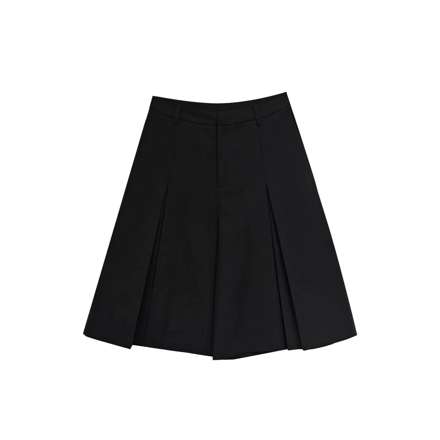 コーヒーカラーAラインワイドスカンツ　B4450