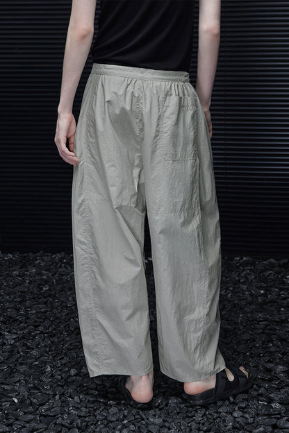 ライトグレーワイドルーズパンツ　B3865