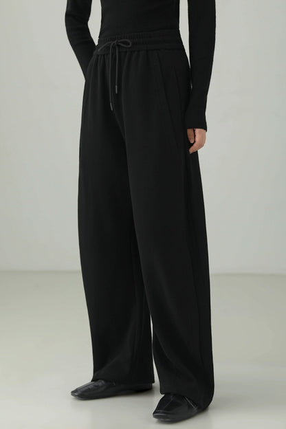 Minimalist Curved Blade Loose Pants B4530
