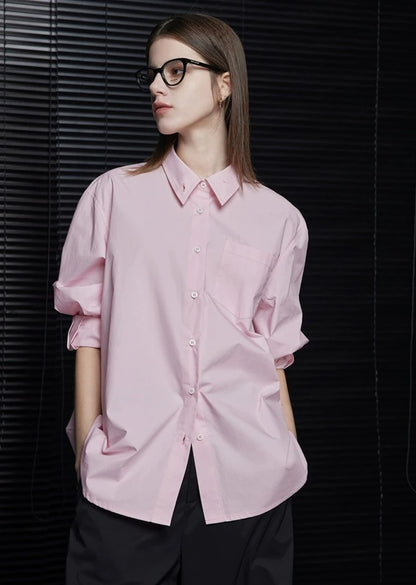 Pink handsome cotton shirt B2740