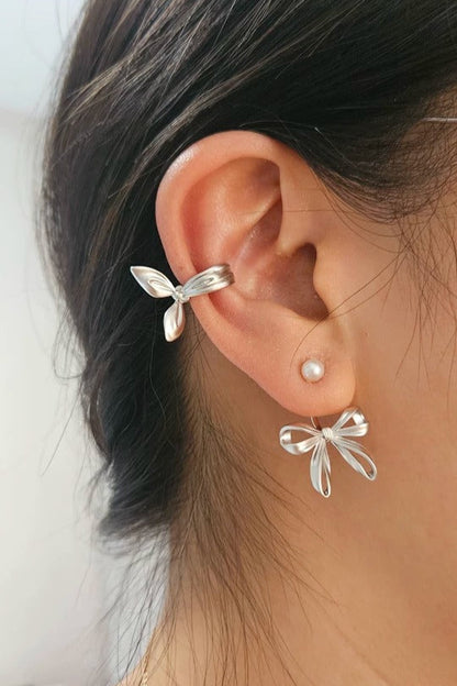 S925 單結飾耳骨夾 (單) B4295