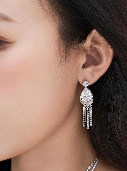 Moonlight song zircon earrings B2463