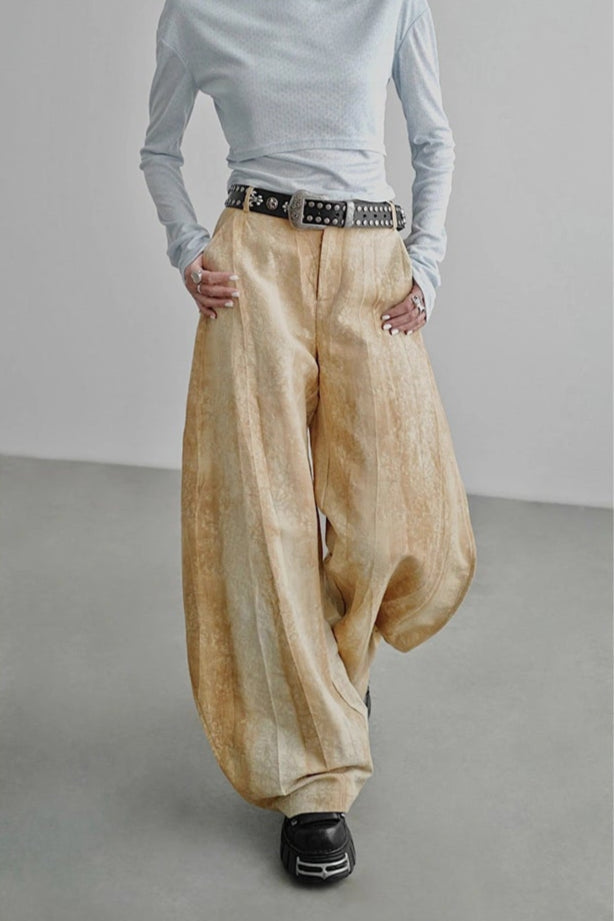 Stylish wide pants B4345