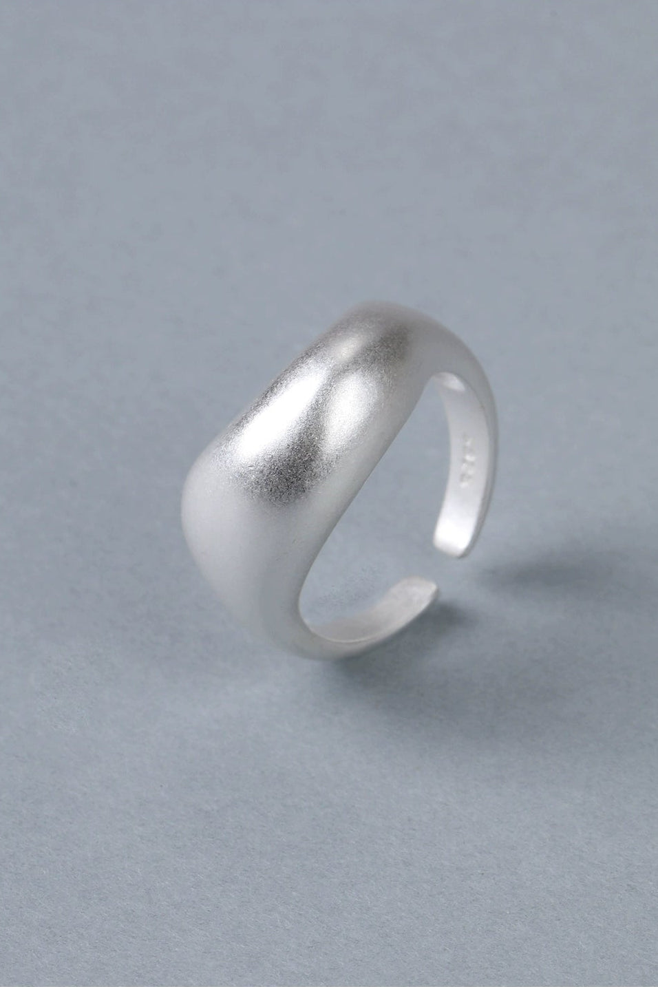 S925 幾何金銀開口戒指 B4520