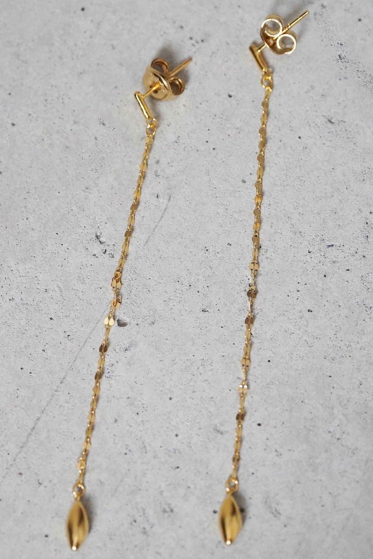 S925 流蘇水滴長耳環 B4495