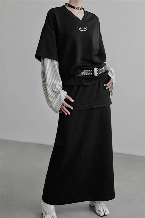 Two-way Big T-shirt B4347