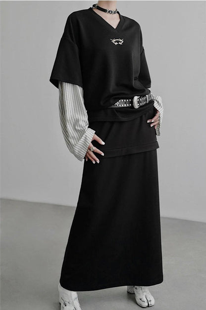 Two-way Big T-shirt B4347