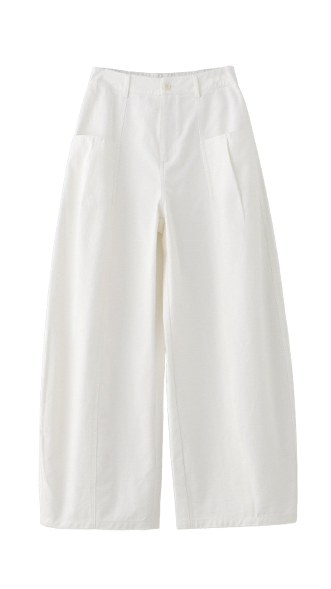 High-end Cotton Minimal Straight Pants B4726
