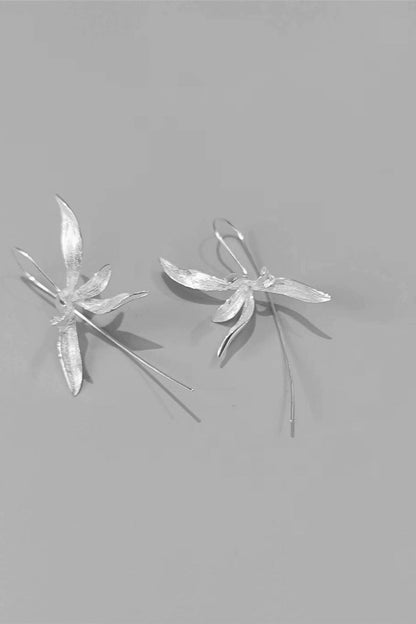 S925 Orchid Cool Retro Earrings B4265