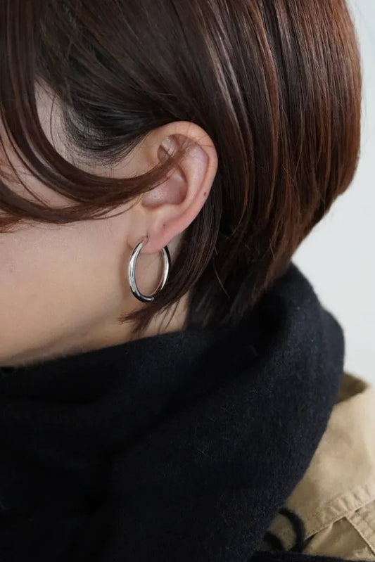 S925 Plain Hoop Earrings (SML) B3669