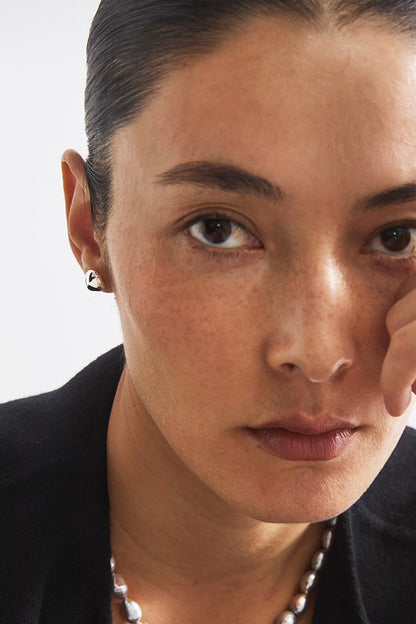 S925バブルクラシックスタッドピアス　B4379