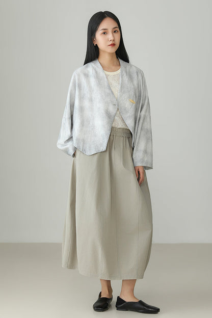 ハイカウントコットンバドスカート　B3836