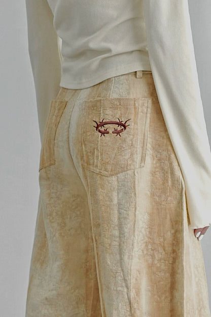 Stylish wide pants B4345