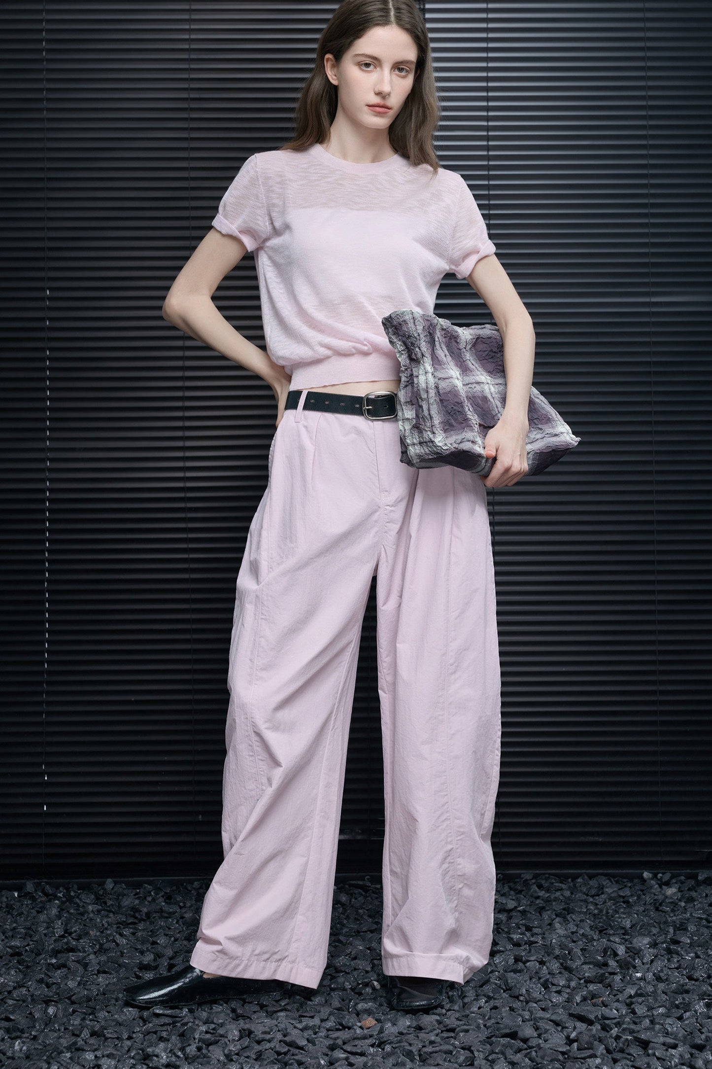 チェリーパウダーカーブブレードワイドパンツ　B4736