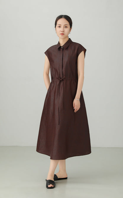 Xiangyunsha 100% Silk A-line Dress B4880