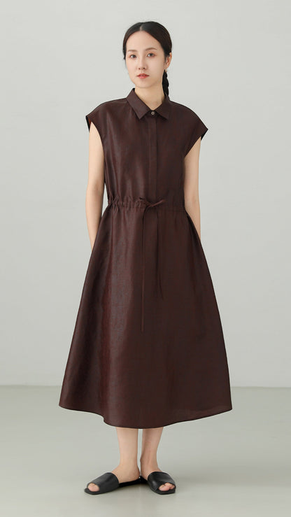Xiangyunsha 100% Silk A-line Dress B4880