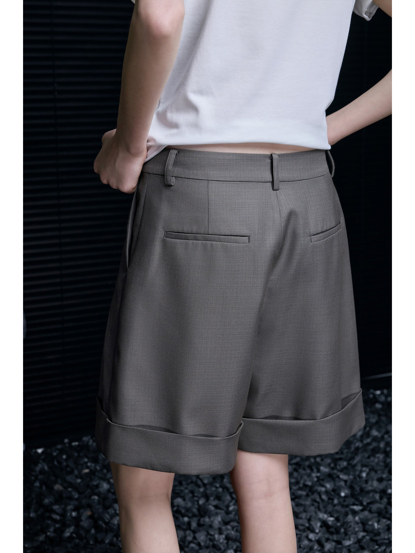 ストレートレッグハーフパンツ　B4638