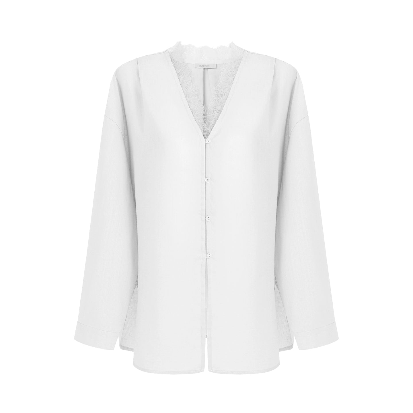 Lace V-neck loose blouse B4293
