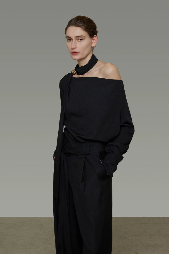 ストリーマーVネックハイエンドシャツ　B4289