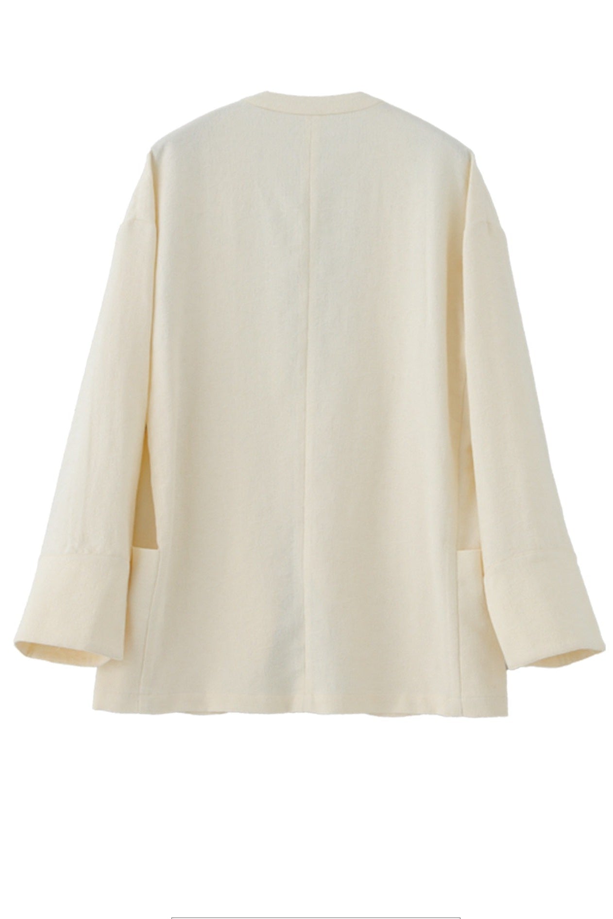 Minimalist Jacquard V-Neck Jacket B4659