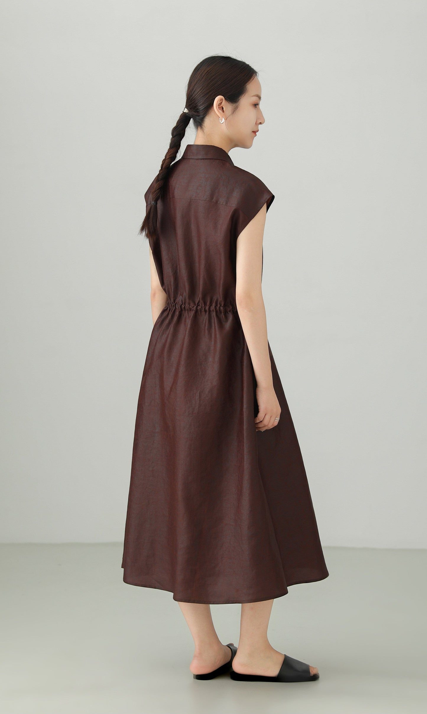 Xiangyunsha 100% Silk A-line Dress B4880