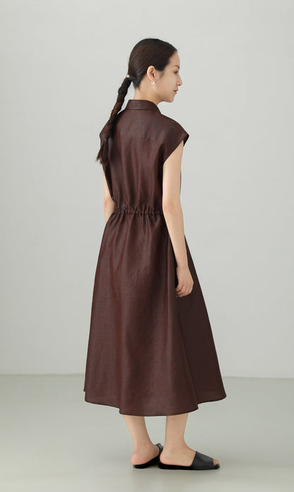 Xiangyunsha 100% Silk A-line Dress B4880