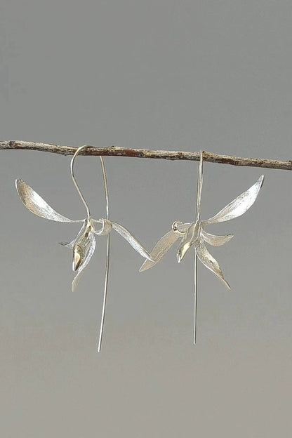 S925 Orchid Cool Retro Earrings B4265