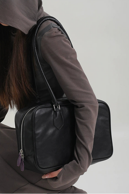 レザーボーリングボストンバッグ　B4411