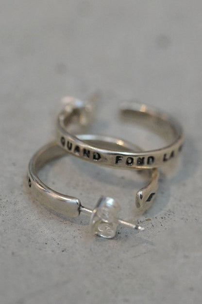 S925ターコイズピアス・レターピアス・イヤーカフ　B4229