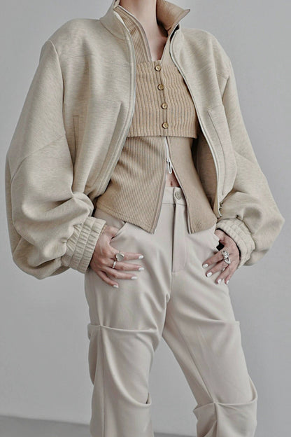 Wide shoulder jacket B4342