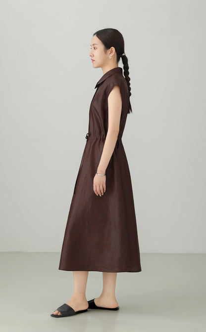 Xiangyunsha 100% Silk A-line Dress B4880