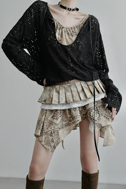 ホールロングスリーブトップス　B4259