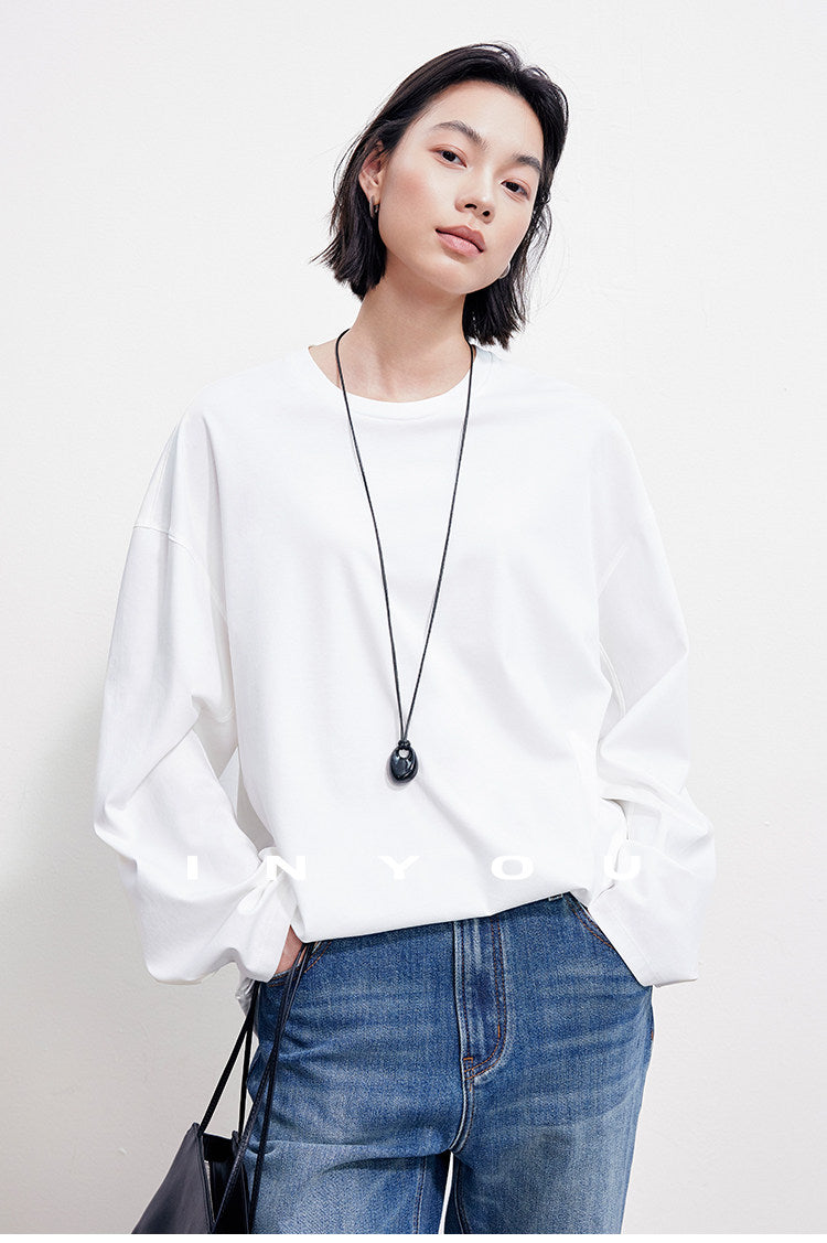 ドローコード2WAYシルエット長袖Tシャツ　B4987