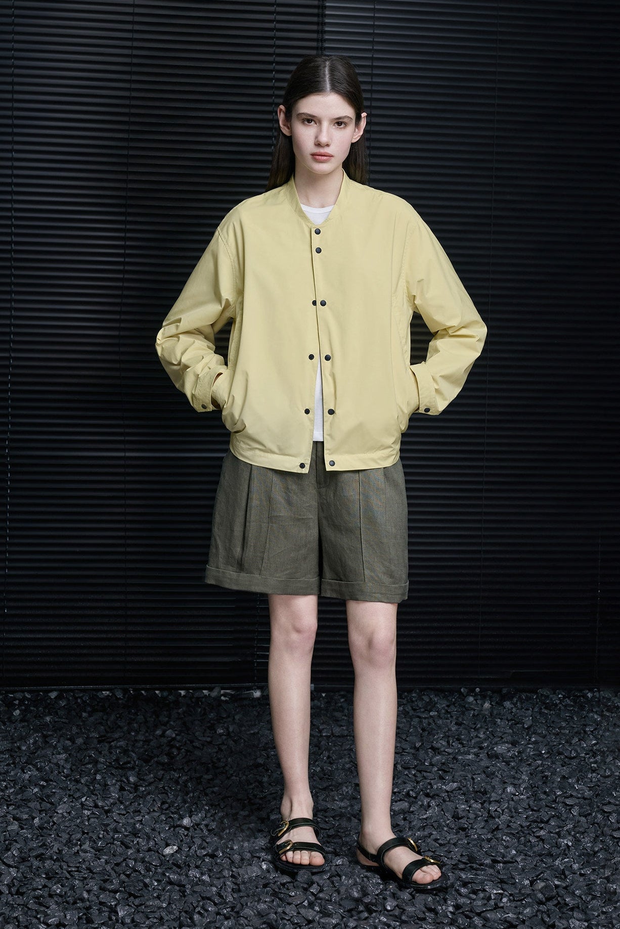 速乾ルーズベースボールカラージャケット　B4684