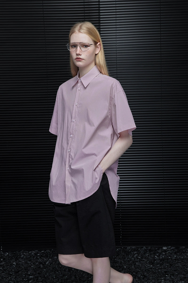 半袖ピンクルーズシャツ　B3866