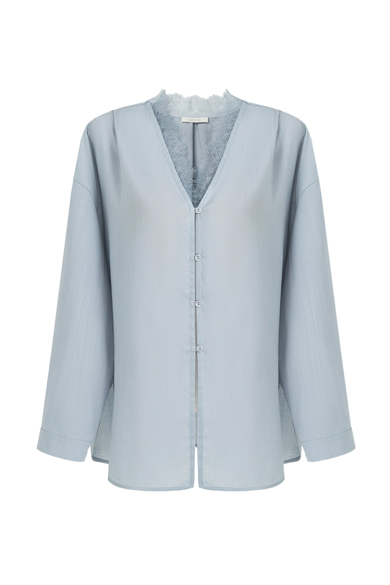 Lace V-neck loose blouse B4293